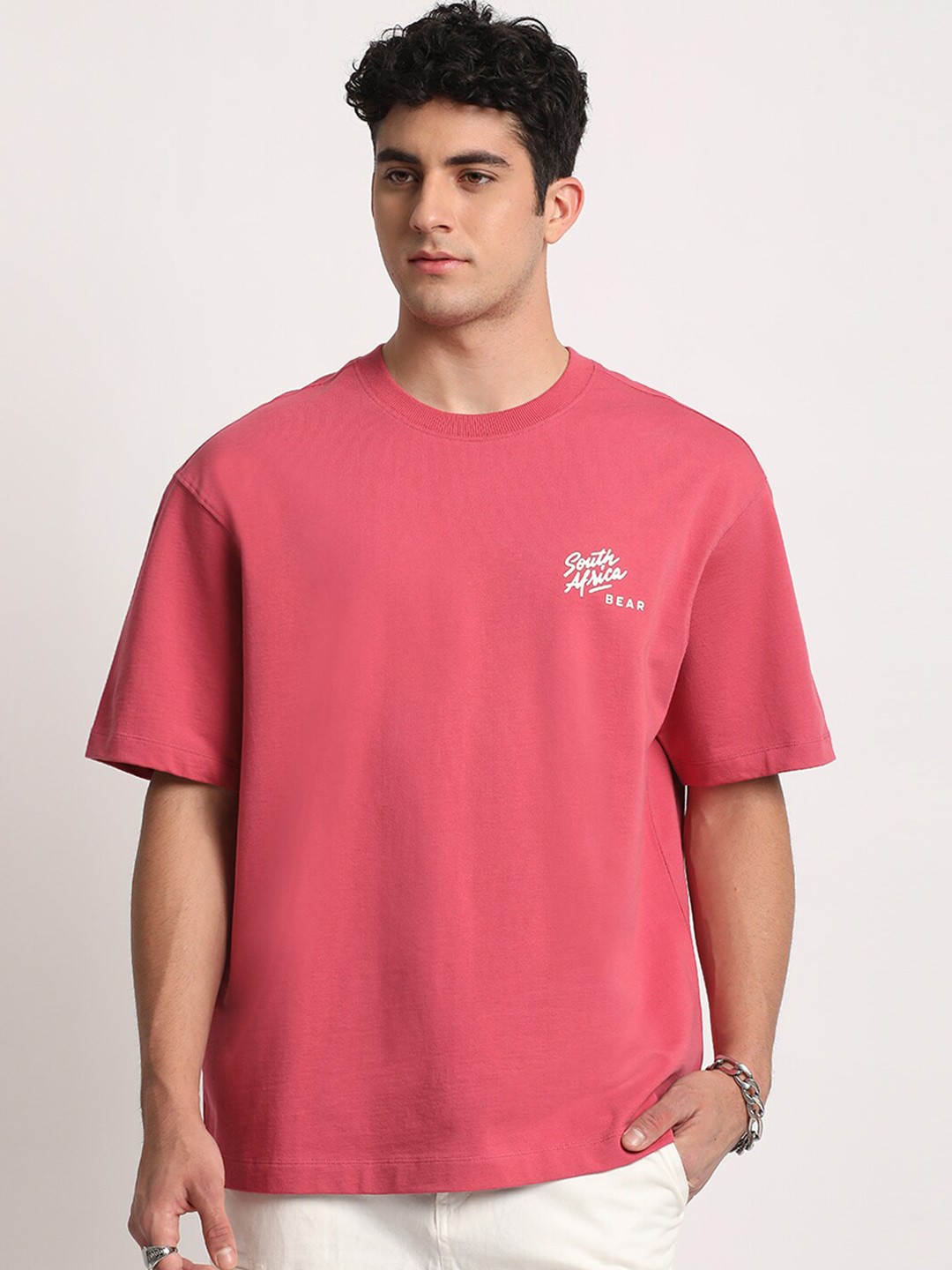 Graphic Print Loose Fit Cotton T-Shirt