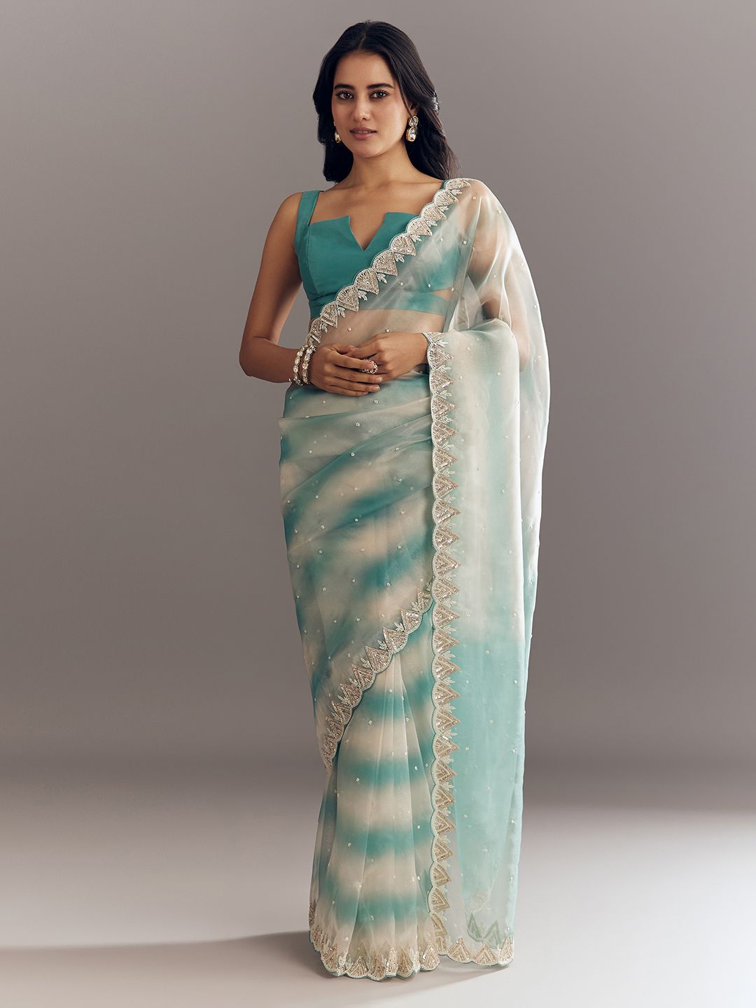 KALKI Fashion Embellished Sarees With Blouse